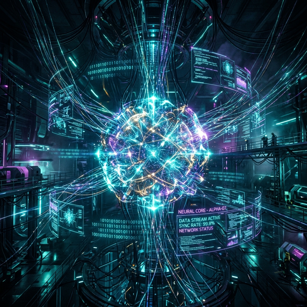 Futuristic AI Visual